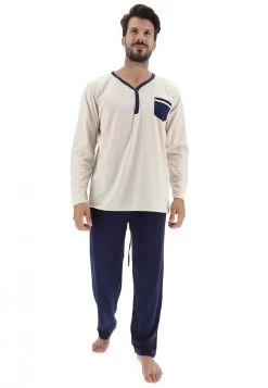 Pigiama Lungo Bicolor Uomo