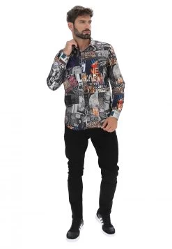 Camicia Manica Lunga Tu Per Tu In Fantasia -Negozio Da Uomo Alla Moda d6cd29af5d0bd53c8bab811bbece1f8f