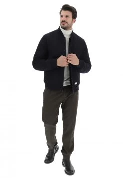Giaccone Manuel Ritz Modello Bomber In Misto Lana Con Zip E Tasche A Filo -Negozio Da Uomo Alla Moda d9a9921638e565cb35eb0c41551d2195