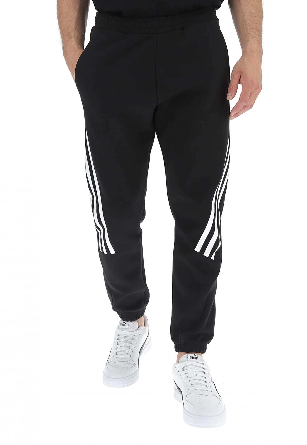 Pantalone Adidas Sport Con Righe Diagonali E Logo Gommato 3 Pantalone Adidas Sport Con Righe Diagonali E Logo Gommato