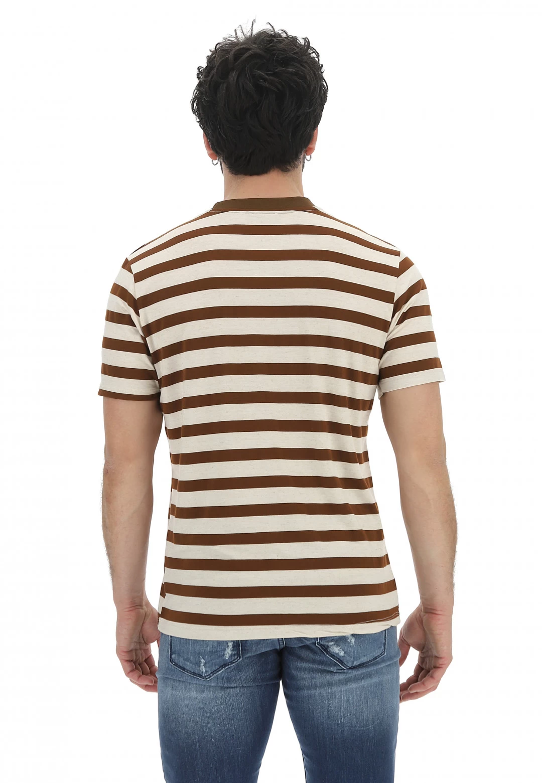 T-shirt 8.9 Uomo Rigata All Over Made In Italy 5 T-shirt 8.9 Uomo Rigata All Over Made In Italy - immagine 3