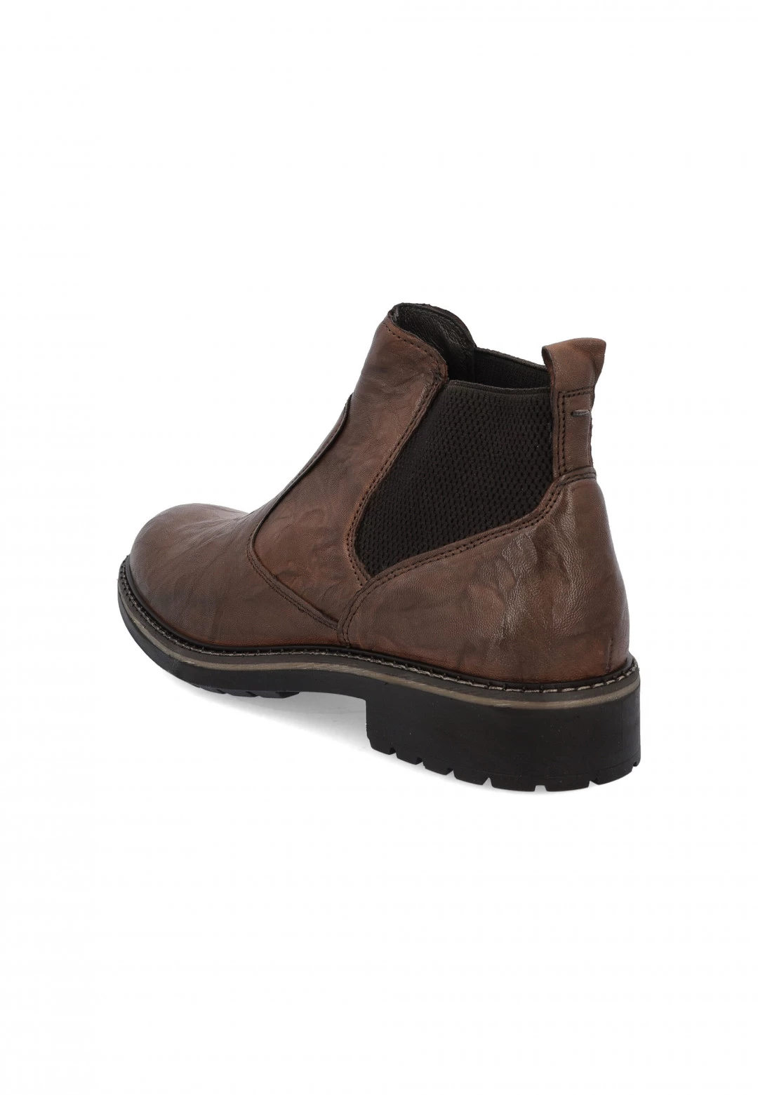 Stivaletto In Pelle Stropicciata Igi&co Marrone 2608411 6 Stivaletto In Pelle Stropicciata Igi&co Marrone 2608411 - immagine 4