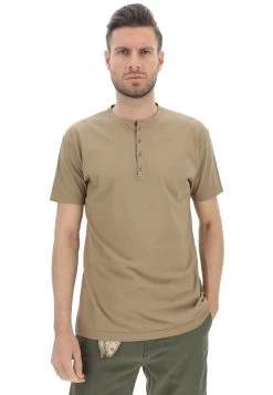 T-shirt Serafino Tinta Unita Eks