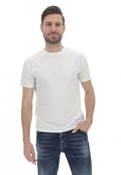 T-shirt Over D Uomo In Misto Viscosa Tinta Unita