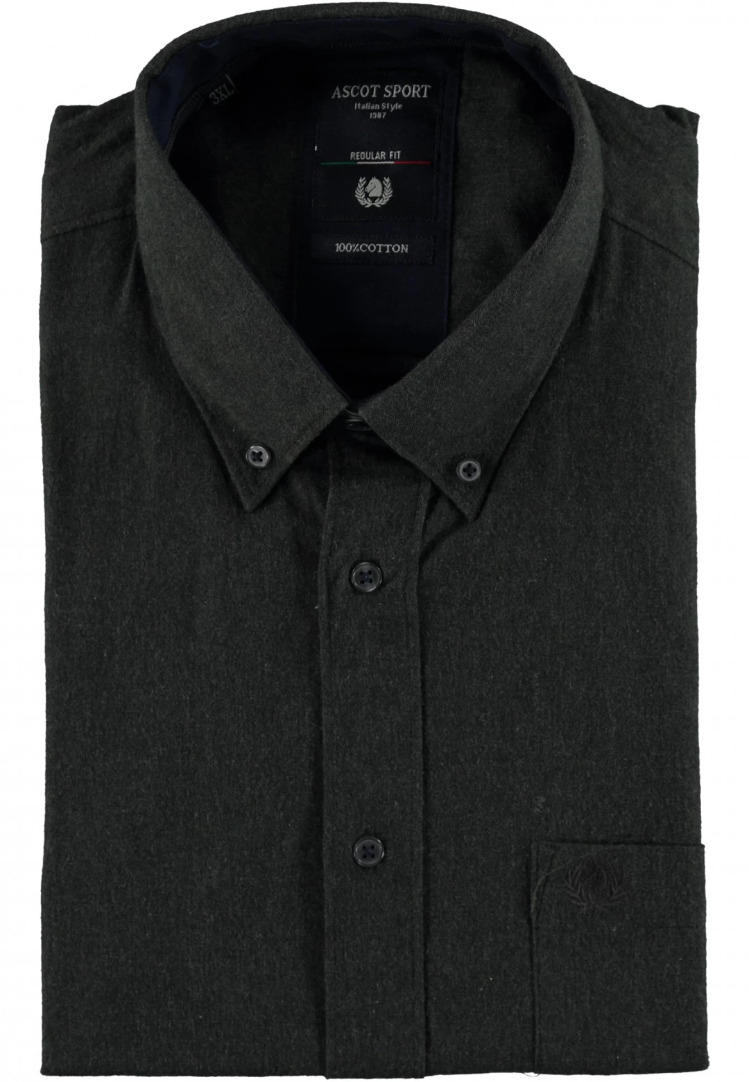 Camicia Manica Lunga In Flanella Ascot Over 6 Camicia Manica Lunga In Flanella Ascot Over - immagine 4