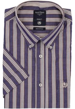 Camicia A Maniche Corte Comfort Fit Ascot Sport In Fantasia Righe 7 Camicia A Maniche Corte Comfort Fit Ascot Sport In Fantasia Righe -Negozio Da Uomo Alla Moda e6275ca36900cc5cc7a348069730e78c