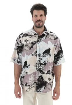 Camicia Manica Corta Fantasia Astratta Only & Sons -Negozio Da Uomo Alla Moda e644d43facabaab2edae160361c967e8