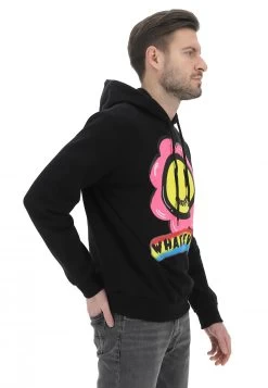 Felpa Con Cappuccio Whatever Con Maxi Stampa Frontale E Logo -Negozio Da Uomo Alla Moda e7d39d43da4d662a296b89b8f73b56b0