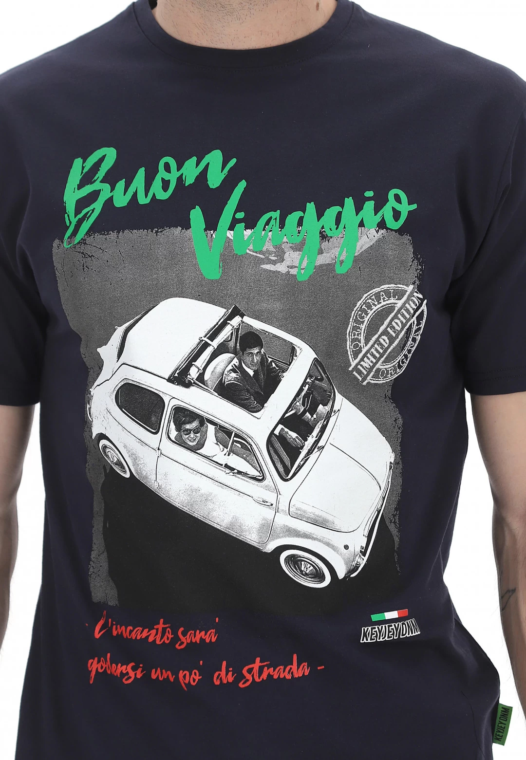 T-shirt Keyjey Denim Stampa Buon Viaggio 12 T-shirt Keyjey Denim Stampa Buon Viaggio - immagine 10