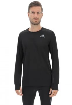 Maglia In Tessuto Tecnico Running Adidas H58590 Nera
