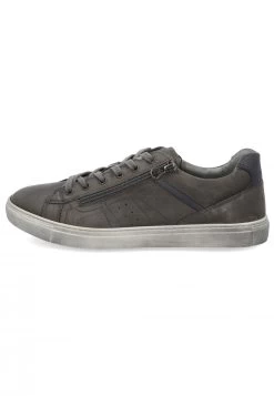 Sneakers Basse In Pelle Con Zip Laterale Nerogiardini I102180u