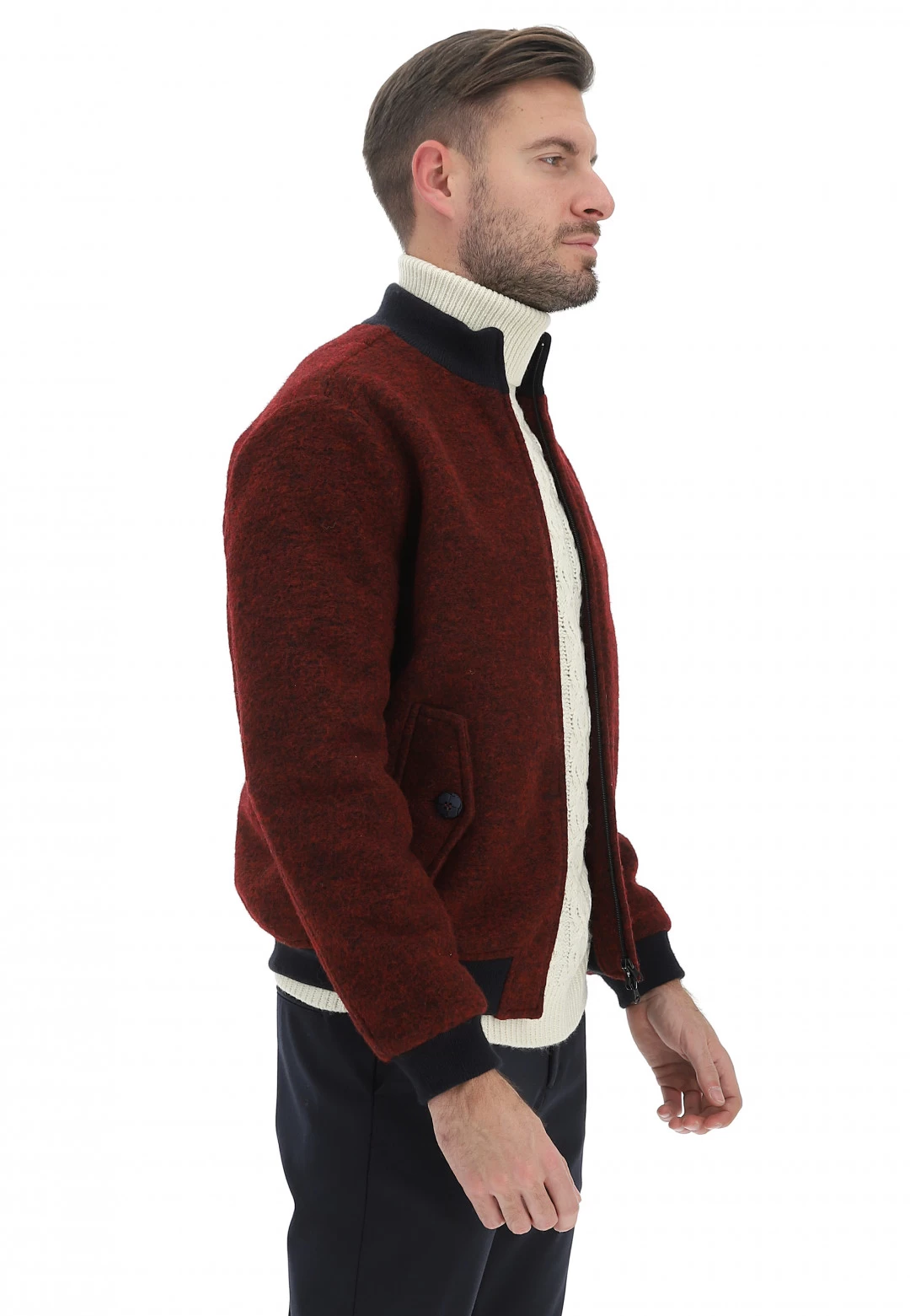 Bomber Lana Cotta èks Uomo 4 Bomber Lana Cotta èks Uomo - immagine 2