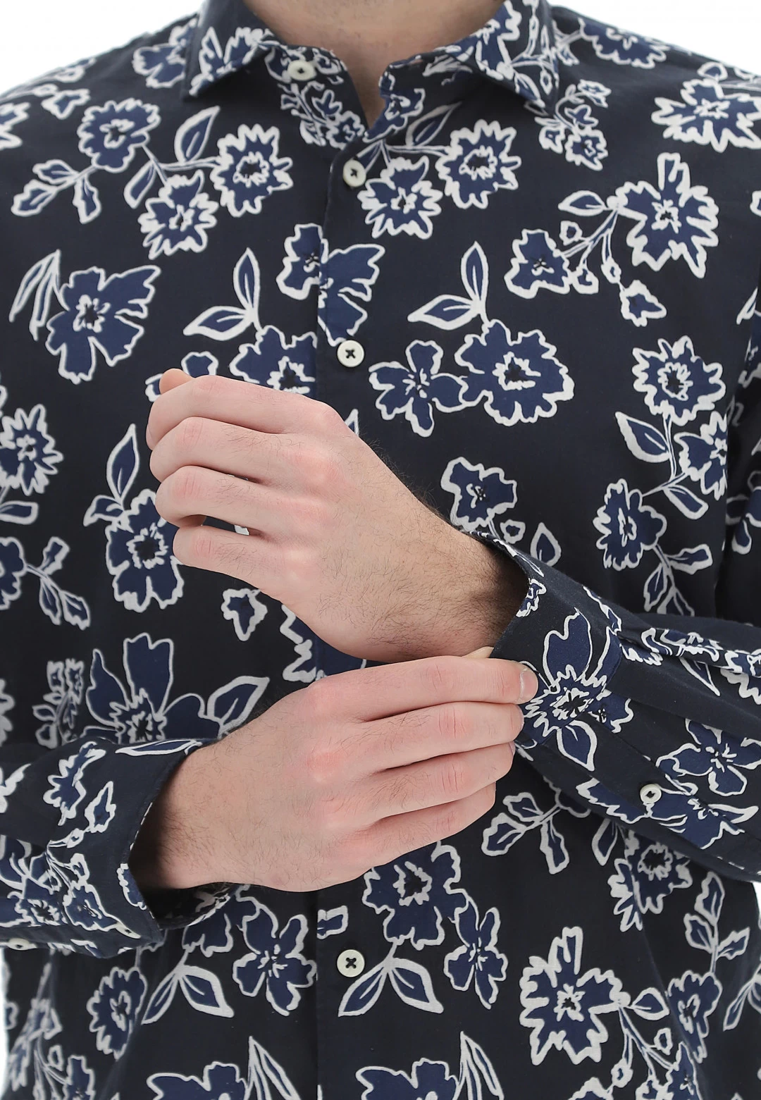 Camicia Age Uomo In Misto Lino E Cotone Con Fantasia Floreale 7 Camicia Age Uomo In Misto Lino E Cotone Con Fantasia Floreale - immagine 5