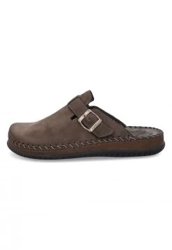 Ciabatta In Pelle Walk In The City 9289 19100 Cucita A Mano Con Cinturino