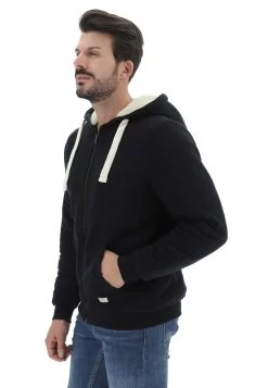 Felpa Con Cappuccio Blend Con Interno In Sherpa -Negozio Da Uomo Alla Moda ea68684ed409e1b3921f72a0e49709b1