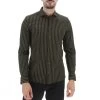 Camicia Manica Lunga Olymp Elasticizzata In Fantasia A Righe Super Slim Fit