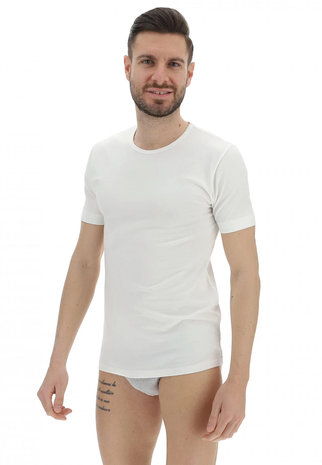 T-shirt Uomo Girocollo Ragno In Cotone Stretch 3 T-shirt Uomo Girocollo Ragno In Cotone Stretch