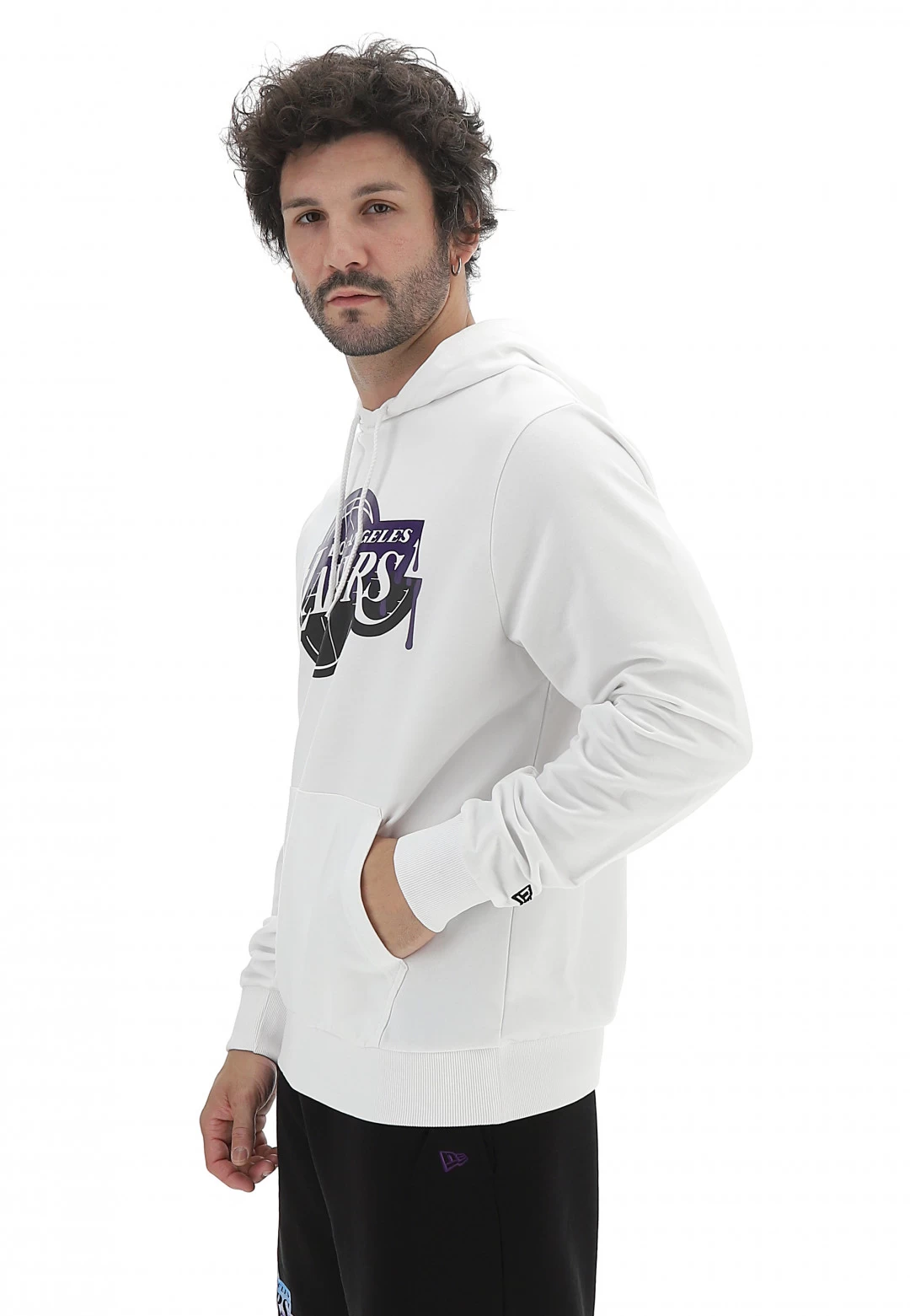 Felpa New Era Con Cappuccio E Logo Lakers Nba Gommato 4 Felpa New Era Con Cappuccio E Logo Lakers Nba Gommato - immagine 2