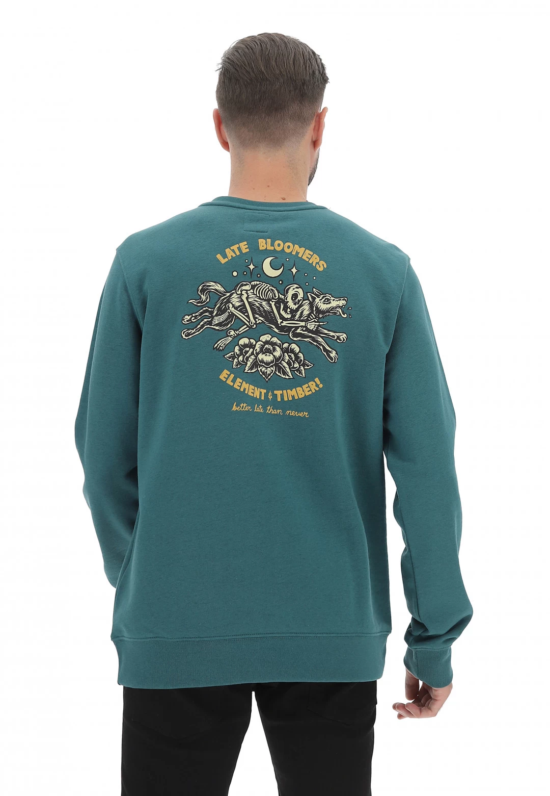 Felpa Girocollo Con Stampa Sul Retro Element Uomo 5 Felpa Girocollo Con Stampa Sul Retro Element Uomo - immagine 3