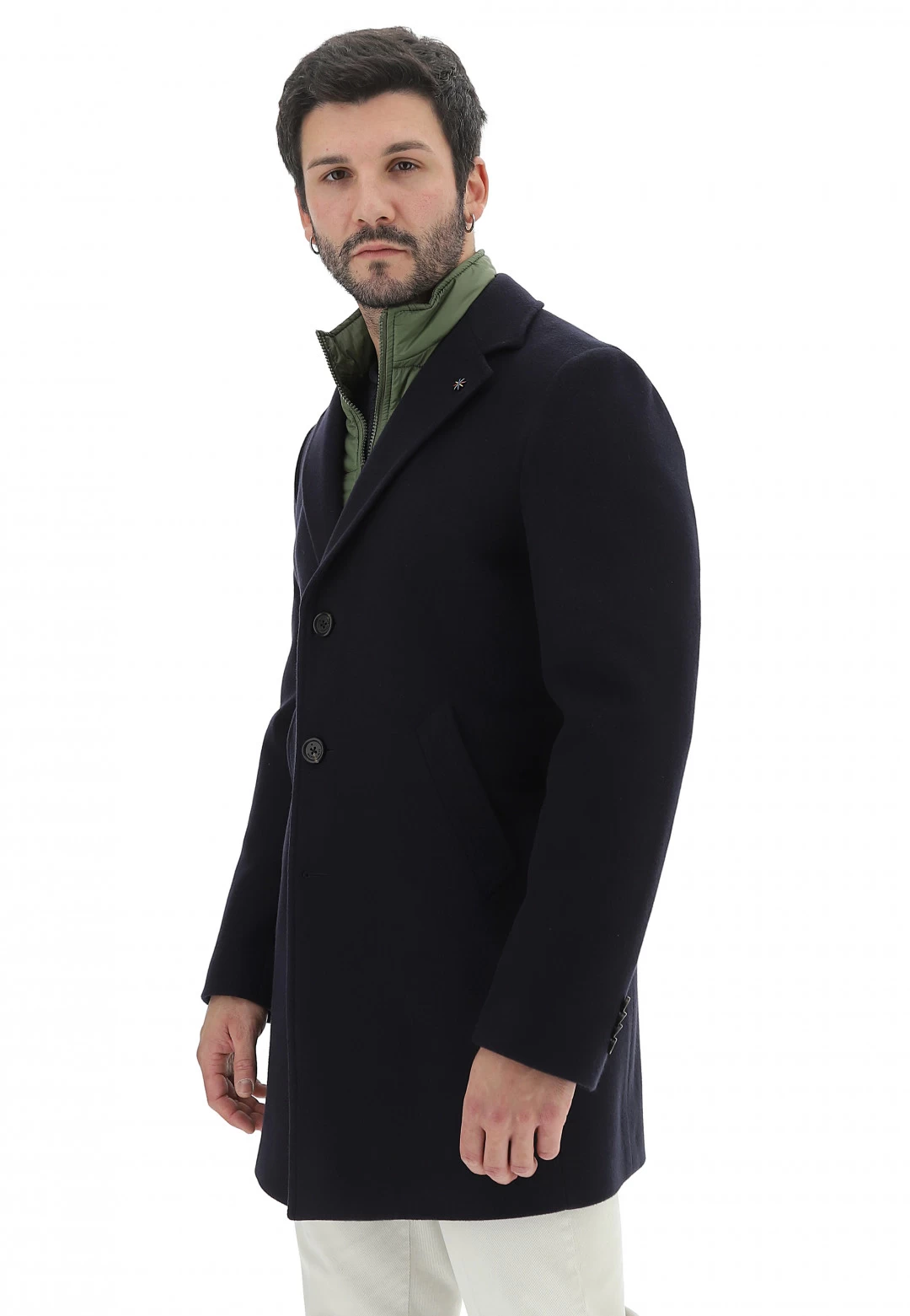 Cappotto Foderato Manuel Ritz Con Paramontura A Contrasto 4 Cappotto Foderato Manuel Ritz Con Paramontura A Contrasto - immagine 2