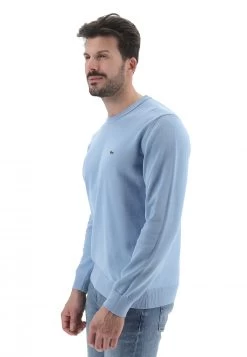 Maglioncino Girocollo Lacoste Uomo Tinta Unita Con Logo A Contrasto Sul Petto -Negozio Da Uomo Alla Moda f6b055d70180e46c5e325fae0761b7b7