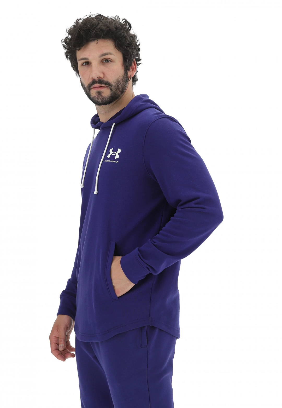 Felpa Con Cappuccio Under Armour Fondo Aperto E Tasche Frontali 8 Felpa Con Cappuccio Under Armour Fondo Aperto E Tasche Frontali - immagine 6