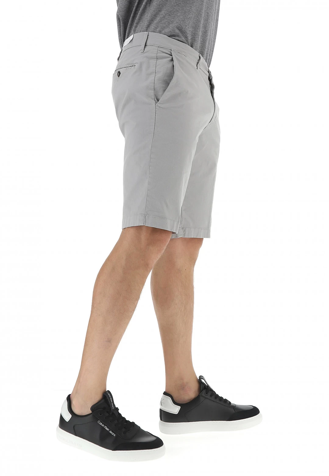 Bermuda Chino Four.ten Uomo Tinta Unita Elasticizzato 4 Bermuda Chino Four.ten Uomo Tinta Unita Elasticizzato - immagine 2