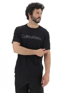 T-shirt Calvin Klein Sport Uomo Con Logo Sfumato Tono Su Tono