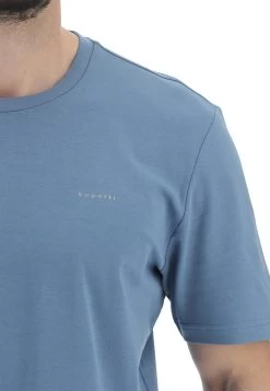 T-shirt Bugatti Uomo In Cotone E Scritta Logo A Contrasto Sul Petto -Negozio Da Uomo Alla Moda f8cd10465efa00a5b2da67b2676f24bc
