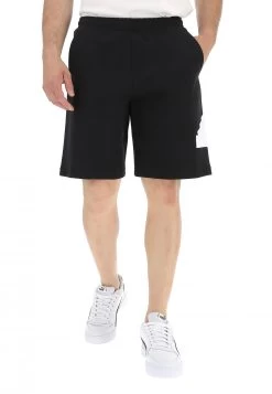 Bermuda In Cotone Adidas Con Logo Laterale Grande Gommato