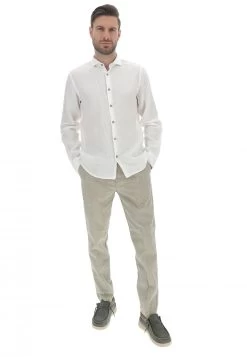 YES.ZEE Camicia 100% Lino Yes Zee Uomo Tinta Unita -Negozio Da Uomo Alla Moda feca497fe1dea07a25a67c635f9d8127